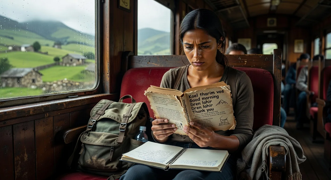 Solo traveler learning local language